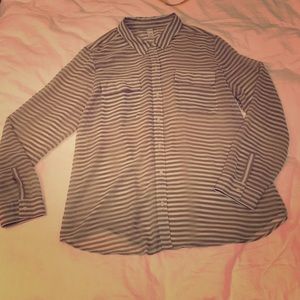 Silky smooth sheer Old Navy Button Front Blouse